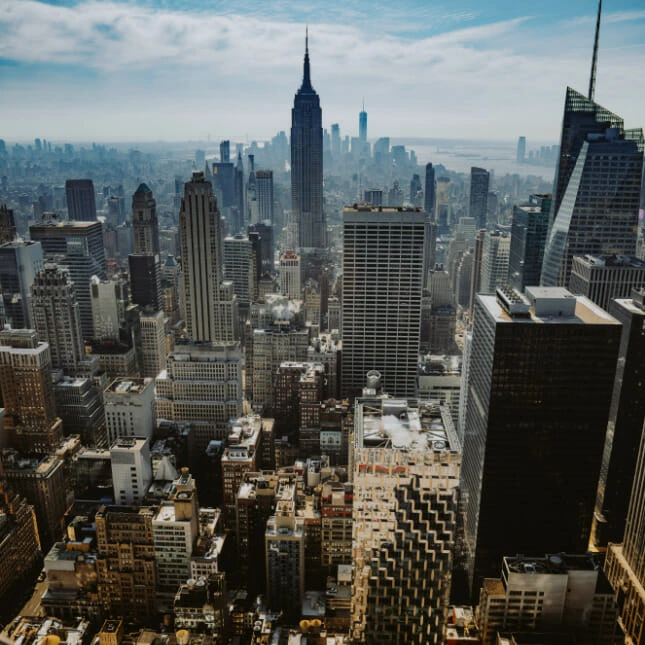 Skyskrapere i New York. Bilde.