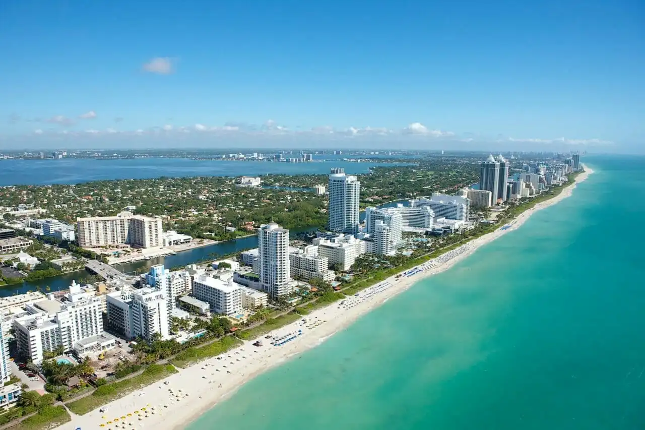 Oversiktsbilde over Miami.